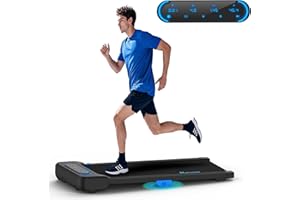 Riksion Laufband für Zuhause, Walking Pad mit 12 Voreingestellte Programme, Elektrisches Laufband mit LED-Anzeige, Doppelter Stoßdämpfung, Keine Montage Erforderlich