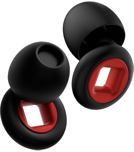 Tappi Orecchie In Silicone Per Dormire – 1 Paio, Riutilizzabili, Lavabili, Riduzione 27dB, 4 Misure, Con Custodia, Nero/Verde - 3
