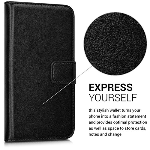 kwmobile Funda para Samsung Galaxy Xcover 4 - Wallet Case plegable de cuero sint tico - Cover con tapa tarjetero y soporte en negro reviews kwmobile Funda para Samsung Galaxy Xcover 4 - Wallet Case plegable de cuero sint tico - Cover con tapa tarjetero y soporte en negro