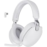 AULA A500 Hybrid ANC 2.4GHz Kablosuz ve Bluetooth 5.4 AUX Mikrofonlu Kulak &uuml;st&uuml; Kulaklık Beyaz