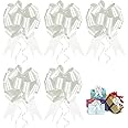 XC 30 Pcs Pull Bows Large Gift Ribbon Wedding Car Ribbon White Satin Ribbon Pull Bows for Present Basket, Wedding Car, New Year, Gift Wrapping 6 Inches