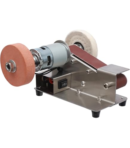 1.5KW Bandslijpmachine Machine 2 x 82in Variabele/Constante Snelheid 3 Modus Elektrische Bandschuurmachine for Tool Polijsten Mes Maken Gebruiksvriendelijk voor beginners en professional (Color : Var