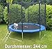 Produktbild TRAMPOLIN 244 CM KOMPLETT MIT LEITER UND SICHERHEITSNETZ BLAU