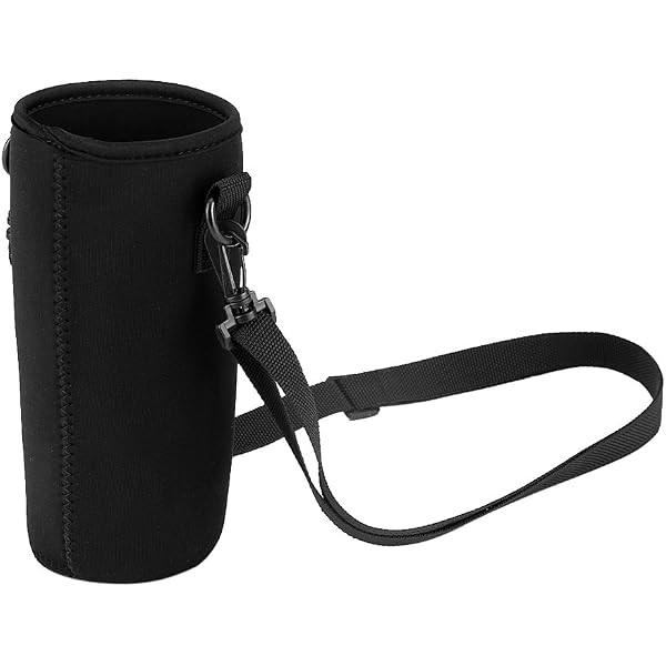 Borsa per bottiglia d'acqua in neoprene portabottiglie per acqua per escursioni all'aperto, viaggi, trasporto di bevande (550 ml