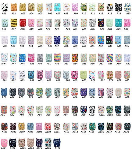 LilBit U Pick Reusable Baby Cloth Diaper(Please email us the color you want ) (with bamboo charcoal inserts, 1 diaper + 1 insert)