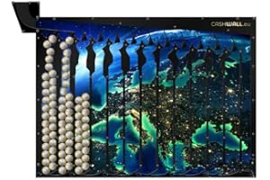 ‎CASHWALL Cashwall - Wandspardose für ganze Jahr - 365 € Spare - 1 Euro - Geld Sparen Challenge | Spardose Nicht zum öffnen - Auszahlung bei vollständiger Füllung | Zum Aufhängen - Für Erwachsene und Kinder