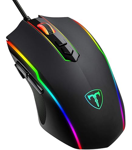 Deco Gear Mouse Gaming Cablato RGB – 800-5000 DPI, 6 Pulsanti, Ergonomico