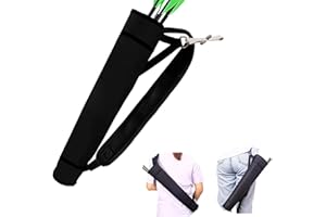 KURUGEILI Archery Quiver Back and Hip Quivers Adjustable Arrow Backpack Bag Holder Side Hip Arrows Bag for Compound Recurve Bow Practice Target Hunting
