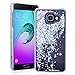 Produktbild SMART LEGEND für Samsung Galaxy A5(2016) SM-A510 Hardcase Liquid Hülle Glitter Case Hartschale Transparent Schutzhülle Handyhülle Fließen Flüssig Schwimmend Premium Shiny Glanz Sparkle Bling Diamant Strass Tasche Skin Schale Hart PC Clear Kristall Handytasche Etui - Silber