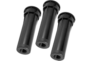 JENNGAOO Cabezal Aspersor Telescópico 3 Piezas G1/2, Boquilla Enterrada Ajustable 360° con Radio 5-8m para Riego de Jardín, Césped y Patio (Diámetro 10-16m, Instalación Rápida)