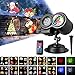 Produktbild WEICICI Halloween & Weihnachten LED-Landschaft Scheinwerfer mit Doppel-Barrel Muster + Wasser Muster Outdoor-Licht-Projektor