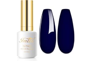 Imtiti Smalto Semipermanente Unghie Blu, 15ml Smalti Semipermanenti Per Unghie Blu Reale UV Led Soak Off Smalto Gel Unghie UV Naturale Gel Nail Polish Per Uso Professionale e Domestico