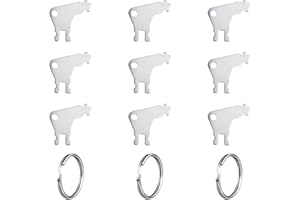 XIHIRCD 9st Schlüssel für Toilettenpapierspender, Schlüssel für Den Papierhandtuchspender mit 3 Schlüsselringen Metall Papierspender Schlüssel für Waffle Georgia Pacific für Wartungsfachkräfte