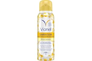 ‎VIONELL Vionell Sensitive Scents Intimdeo Für Frauen, Lang Anhaltende Frische, Hypoallergen, Respektiert Den pH-Wert Der Haut, Weißer Jasminduft, 125 ml