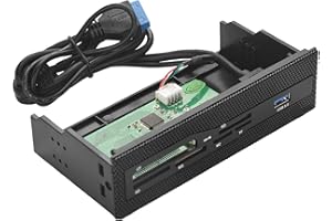 TBEST Card Reader,5.25 Hot Swap,Usb 3.0 Mod Nr 19642,5.25 Internal Card Reader,5.25 Bay Accessories Pc Internal Card Reader Usb 3.0 Port M2 Ms Xd Cf Tf Card Dashboard Front Panel