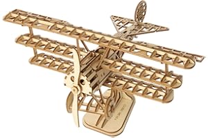 ROBOTIME ROKR TG301 Samolot Puzzle 3D, drewno