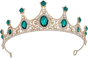 YUNHENTONG Tiara Corona di Cristallo,Corona da Donna,Diadema Sposa,Coroncina Principessa,Tiara Sposa,Corona Regina, Coroncina per Compleanno,Nozze,Spettacolo,Ballo di Fine Anno Festa