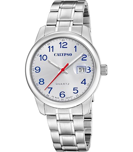 Calypso Orologio Uomo K5858/1 Quarzo - Acciaio Inossidabile, Impermeabile 5 ATM, Vetro Minerale