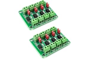 Hailege 2pcs PC817 4-Kanal-Optokoppler-Isolationsmodul 817 Spannungsisolations-Spannungswandlermodul 3,6-30 V fotoelektrisch isoliertes Modul (2/4/8 Kanal optional)