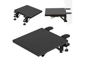 HAPIVIDA Ergonomische Schreibtisch Verlängerung, 20×24cm 90° Faltbare Armauflage Schreibtisch Extender Armlehne für den Schreibtisch, Arm Handgelenkauflage Computertischarm für Zuhause und Büro