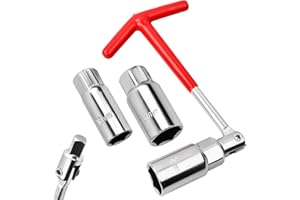 HANUNALIR Spark Plug Socket Wrench Set,Spark Plug Removal Tool,T-Handle Spark Plug Socket Removal Wrench Tool 16mm 21mm