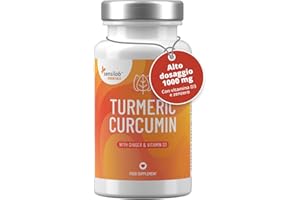 Curcumina 1000 mg con vitamina D3 e estratto di zenzero - Sensilab Curcuma capsule in forma micellare - 60 Capsule Curcumina NovaSOL