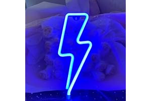 YUEYYNS éclair Néon,éclair Neon Lights USB ou Alimenté LED éclair Neon Par Batterie Neon Lights Chambre à Coucher Kids Playground Neon Party Room Décoration de Noël
