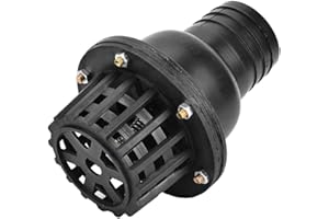 FAFEICY Clapet de pied, anti-retour plat, basse pression en PVC noir pour machine à fluide