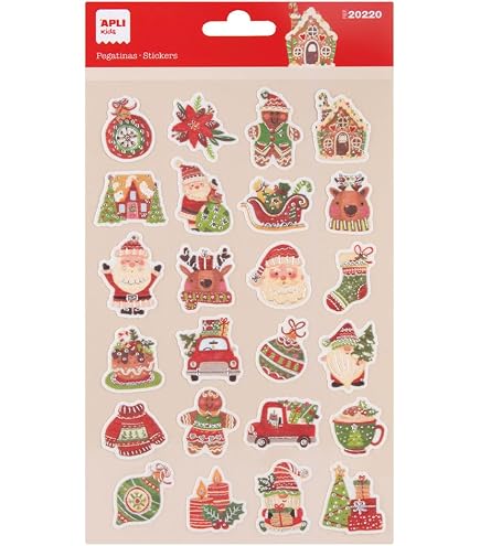 Grupo Erik: Etichette Natalizie Adesive re Magi | Pack Adesivi per Regali di Natale, da usare come sticker natalizi, bigliettini natale piccoli adesivi o adesivi auguri natalizi