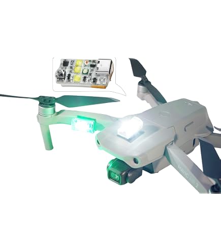 LICHIFIT Mini4 Pro Drone Projecteur Veilleuse Double Lumière Rotation 360° Pour DJI Mini 4 Pro