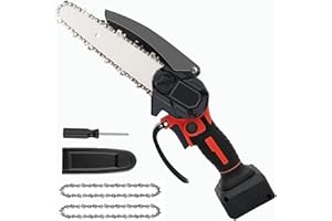 IKEBORM Mini Akku-Astkettensäge 6 Zoll für Einhell Akku, 18V Elektro Akku Kettensäge Handkettensäge für Gartenarbeit, Holzschneiden und Beschneiden (Ohne Akku)