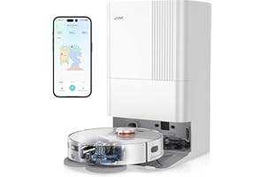 JONR P20 Pro Aspirapolvere Robot Braccio Estensibile per Bordi Pulizia, Stazione Base Multifunzionale,Aspirazione 8000Pa, Mop Rimovibile e Sollevabile, Evitamento Ostacoli,Asciugatura Ad Aria Calda
