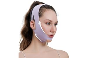 XBFOCNH Doppio Maschere Riutilizzabili a V,Fascia per il lifting del viso,per il viso Per Facciale a forma di V per viso rassodante anti-rughe