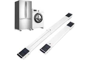 ROFHAUS Robuste Möbelroller Easymove - Waschmaschinen Untergestell Doppelt, Rollschiene, Waschmaschinen Untergestell mit Rollen, Waschmaschine Rollen Schiene, Waschmaschine Roller Trolley