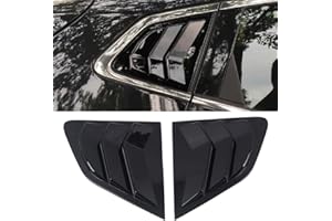 YUZHONGTIAN pour Qashqai J11 2014-2021 Lot de 2 Volets Triangulaires Arrière Accessoire Auto 2 pièces (Noir Brillant)