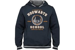 Harry Potter barn huvtröja Hogwarts School med huva bomull