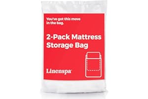 Linenspa Matratzentasche – 2 Stück King/California King Matratzentaschen für Umzug und Aufbewahrung – Matratzenschutz – Matratzenaufbewahrungstaschen – Matratze & Boxspring-Aufbewahrungstasche