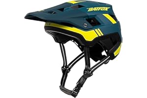 PUPPAL BATFOX Bike Helmet, Mountain Bike Helmet for Men Women Adults Youth, Breathable Cycling Helmet with Visor for MTB Road Bike BMX Skateboard Roller Skating Dirt Bike,