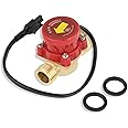 Water Pump Flow Switch,HT-60 AC220V 0.5A G3/4"-1/2" Thread Water Pump Flow Sensor Switch Water Pump Controller for Shower Low Water Pressure Solar Heater Water Circulation,6.5 X 5.5cm / 2.56 X 2.17in