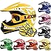 Produktbild Leopard LEO-X17 *ECE 2205 Genehmigt* Kinder Motocross MX Helm Motorradhelm Crosshelm Kinderquad Off Road Enduro Sport + Handschuhe + Brille - Gelb M (51-52cm)