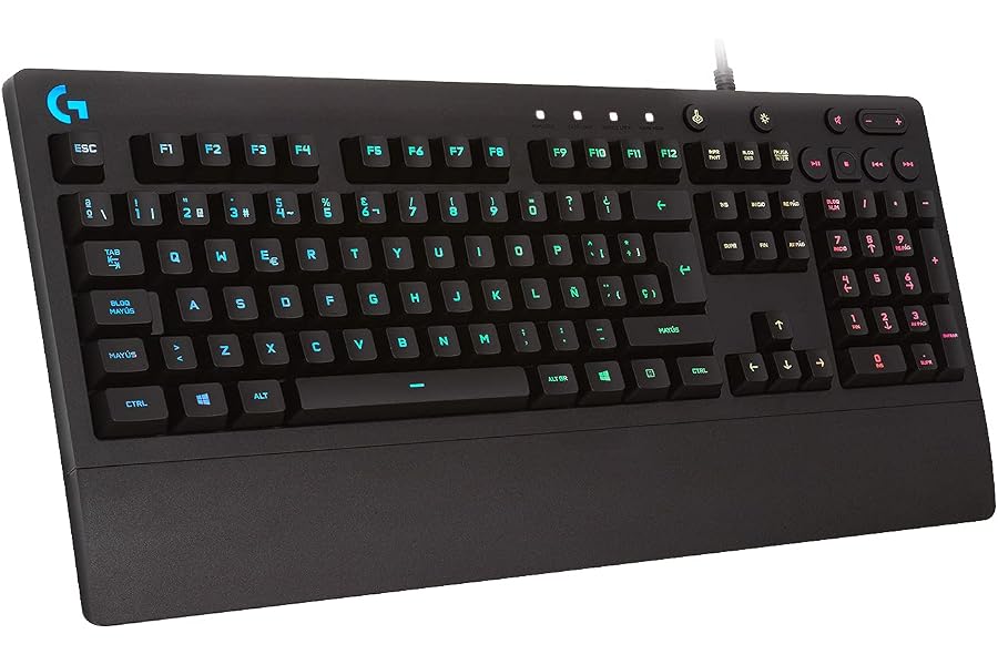 Logitech G G213 Prodigy Teclado Gaming, RGB LIGHTSYNC, Teclas retroiluminadas, Resistente a Salpicaduras, Teclas Personalizab