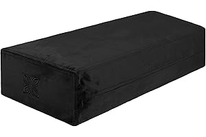 ‎OMNANA OMNANA® CUSHY™ Yogabolster eckig 65x30x15cm – Yoga Bolster mit Dinkelfüllung – Rechteckiges Kissen, Velvet Bezug, waschbar – Made in Germany – Passend für Yin Yoga