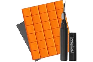 INNOSOL Set pulizia per l'elettronica I Adatto per AirPods, telefono cellulare, smartphone, cuffie, fotocamera, ecc.- Kit pulizia airpods con argilla detergente, penna detergente e panno in microfibra