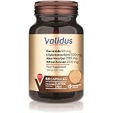 Validus Ceramide 60 mg + L&ouml;ykotomos Fern 500 mg + Aloe Vera Gel 200 mg + Wheat Extract 200 mg 60 Capsules