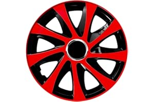 NRM Radzierblende Drift EXTRA schwarz/rot 14 Zoll 4er Set