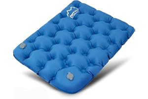 ONTYZZ Cojín de Estadio Plegable Inflable Asiento Estadio Fútbol Ultraligero Portátil Alfombrilla Esiento Impermeable Cojín Aire para Camping Viaje Náutica Conciertos Senderismo Silla Oficina Avión