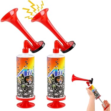 SHOWERORO Lot de 20 Trompettes pour Enfants en Plastique Doré Simulé pour Concerts