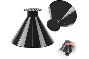 Lonimia Magische Eiskratzer für Auto, 2 Stück Eiskratzer Auto Rund, Auto Eiskratzer, Auto Eiskratzer mit Trichter Rund, 360 Grad Autoscheiben Eisschaber (Schwarz)