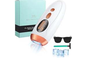 LUQIXCEY IPL Haarentfernung Laser mit Gefrierfunktion, 5 Energiestufen und 3 Erweiterte, Schmerzfreies Ergebnis, 999.900 Lichtimpulse Ideal für Männer, Frauen, Beine, Achseln, Körper