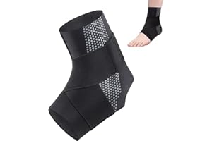 Yunrui Amalios Bandage Knöchel Zur Unterstützung und Stabilisierung des Sprunggelenks，Sportbandage für Volleyball, Basketball & Fitness，Atmungsaktiv & Verstellbar (L)